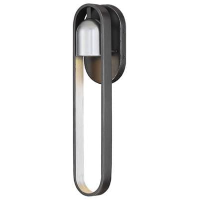 The Great Outdoors 1 Light Outdoor Wall Mount Led - Artisan Coal Silver Accents by The Great Outdoors