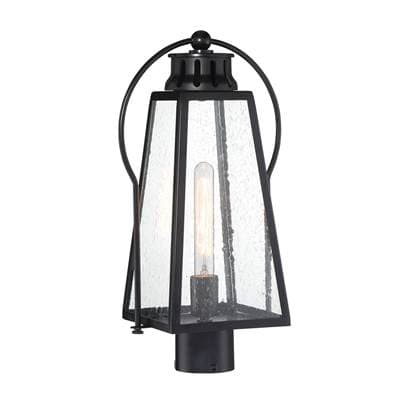 The Great Outdoors 1 Light Outdoor Post Mount - Coal by The Great Outdoors