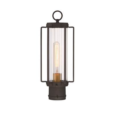 The Great Outdoors 1 Light Outdoor Post - Coal Gold by The Great Outdoors
