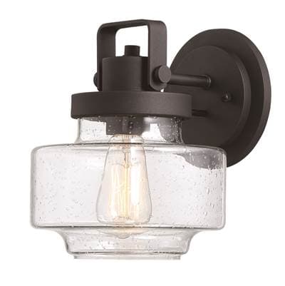 The Great Outdoors 1 Light Outddor Wall Mount - Coal by The Great Outdoors