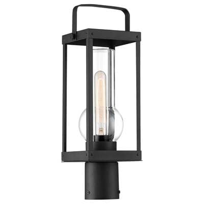 The Great Outdoors 1 Light Outdoor Post Lantern - Sand Coal by The Great Outdoors