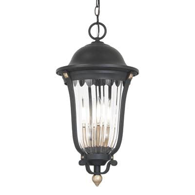The Great Outdoors 4 Light Outdoor Chain Hung - Sand Coal Vermeil Gold