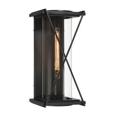 The Great Outdoors 1 Light Outdoor Sconce - Dark Matte Black by The Great Outdoors