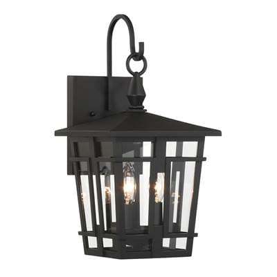 The Great Outdoors 3 Light Outdoor Wall Sconce - Sand Coal