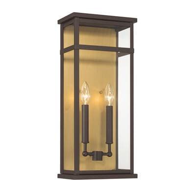 The Great Outdoors Briarlane 20'' High 2-Light Outdoor Wall Sconce - Painted Legacy Brass by The Great Outdoors
