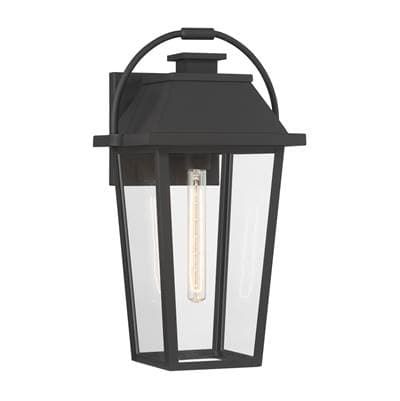 The Great Outdoors Branwyn 20'' High 1-Light Outdoor Wall Lantern - Sand Coal Black by The Great Outdoors