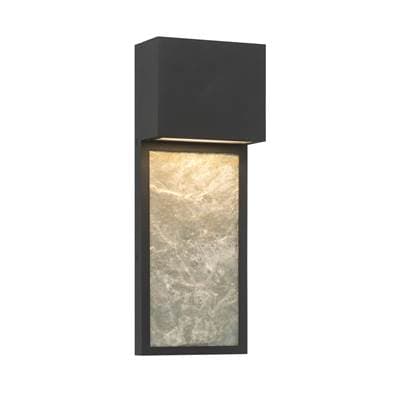 The Great Outdoors Norrin 16'' High LED Outdoor Wall Sconce - Sand Coal Black