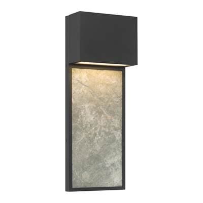 The Great Outdoors Norrin 21.25'' High LED Outdoor Wall Sconce - Sand Coal Black by The Great Outdoors