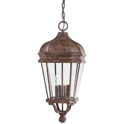 The Great Outdoors 4 Light Chain Hung - Vintage Rust by The Great Outdoors