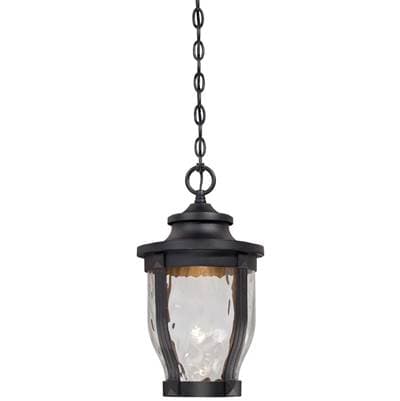The Great Outdoors 1 Light Outdoor Led Chain Hung - Sand Coal by The Great Outdoors