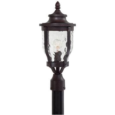 The Great Outdoors 1 Light Post Mount - Corona Bronze by The Great Outdoors