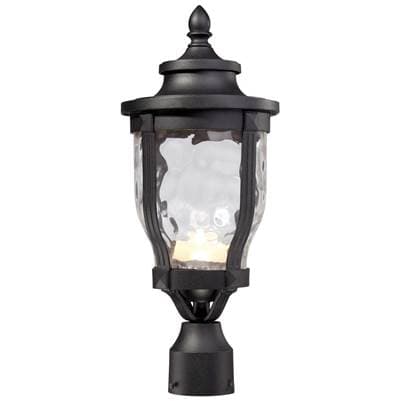 The Great Outdoors 1 Light Outdoor Led Post Mount - Sand Coal by The Great Outdoors