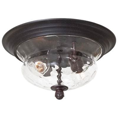 The Great Outdoors 2 Light Flush Mount - Corona Bronze by The Great Outdoors