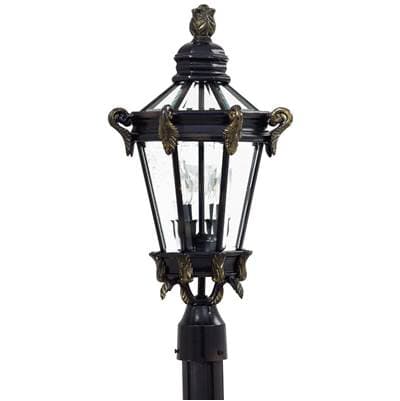 The Great Outdoors 2 Light Post Mount - Heritage Gold by The Great Outdoors