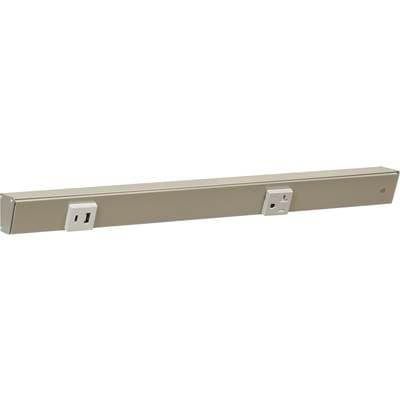 Task Lighting 18'' Slim Angle Power Strip with Usb-a/c, On Left - Satin Nickel by Task Lighting