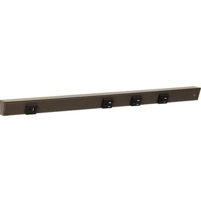 Task Lighting 24'' Slim Angle Power Strip with Usb-a/c, On Left - Bronze