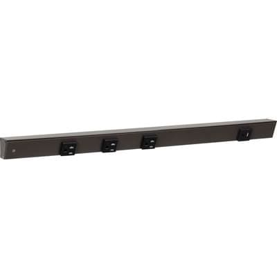 Task Lighting 24'' Slim Angle Power Strip with Usb-a/c, On Right - Bronze