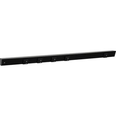 Task Lighting 30'' Slim Angle Power Strip with Usb-a/c On Right - Black by Task Lighting
