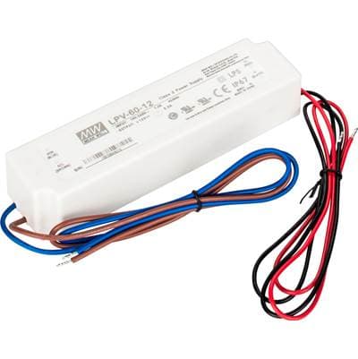 Task Lighting 60 Watt 12V 5A Hardwired IP67 Waterproof Power Supply