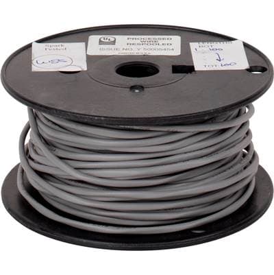 Task Lighting 100 Ft In-wall Rated Solid Connection Wire, 20 Gauge - Grey