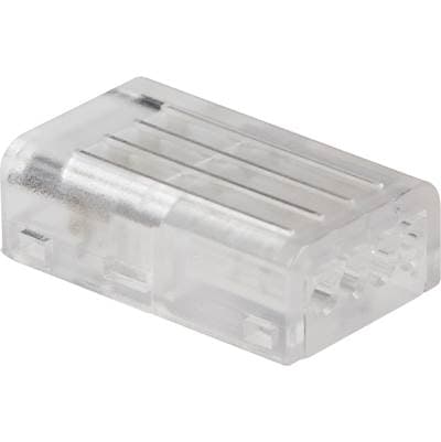 Task Lighting RGB Tape Light to Wire Connector with Dedicated Wire Channels - Clear