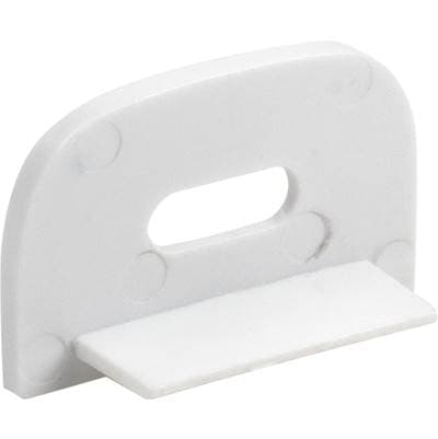 Task Lighting Premium Flat End Cap - White