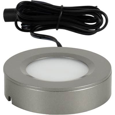 Task Lighting 190 Lumens/fixture 12-volt Puck Light, Tunable-white, Dark Silver Finish,...