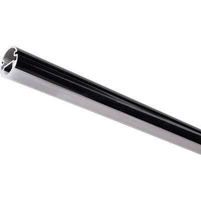 Task Lighting 18'' Lighted Closet Rod - 4000K, Aluminum Profile, Frosted Lens - Black