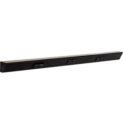 Task Lighting 36'' TR Switch Series Angle Power Strip, Left Switches, Black Finish, Black...