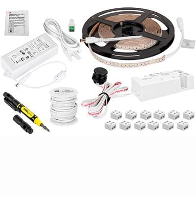Task Lighting 16ft Tandemled Tunable LED Tape Light Kit with Wired Controller, 1 Zone/area,...
