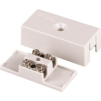 Task Lighting Wire Junction Box, Plastic Housing, White