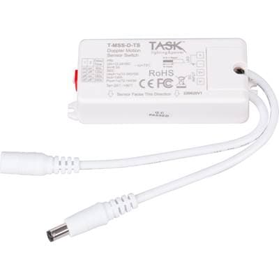 Task Lighting Doppler Motion Sensor Switch, 12V/72 Watt or 24V/144 Watt - White