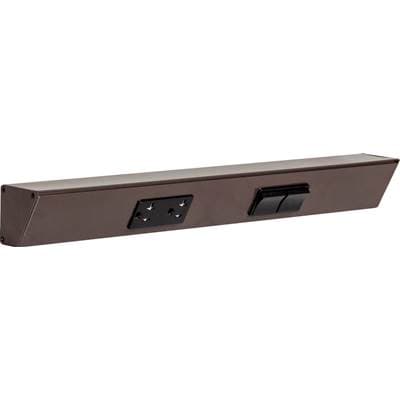 Task Lighting 18'' TR Switch Series Angle Power Strip, Right Switches, Bronze Finish, Black...