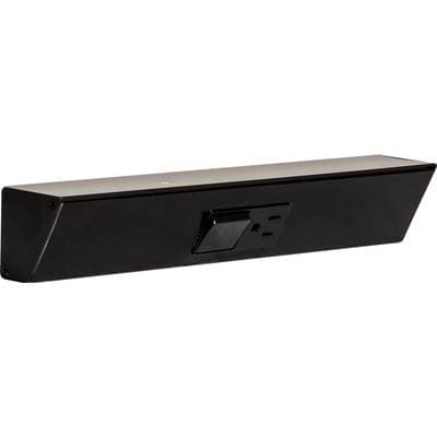 Task Lighting 12'' TR Switch Series Angle Power Strip, Single Switch, Black Finish, Black Switch... by Task Lighting