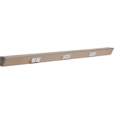Task Lighting 36'' TR Switch Series Angle Power Strip, Left Switches, Satin Nickel Finish, Grey...
