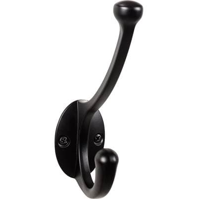 Top Knobs Bergen Hook 5 9/16 Inch - Flat Black
