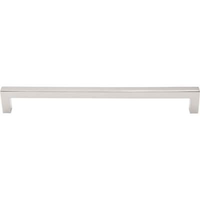 Square Bar Pull 8 13/16 Inch (c-c) Polished Nickel by Top Knobs