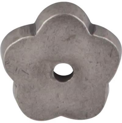 Aspen Flower Backplate 1 Inch Silicon Bronze Light by Top Knobs