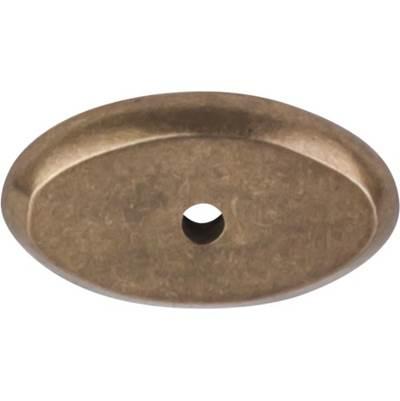 Aspen Oval Backplate 1 1/2 Inch Light Bronze by Top Knobs
