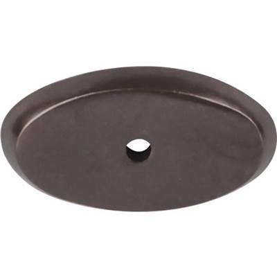 Aspen Oval Backplate 1 3/4 Inch Medium Bronze by Top Knobs