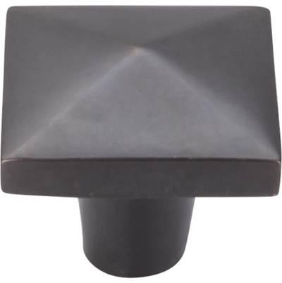 Aspen Square Knob 1 1/2 Inch Medium Bronze by Top Knobs