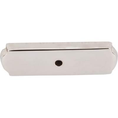 Aspen II Rectangle Backplate 2 1/2 Inch Polished Nickel by Top Knobs