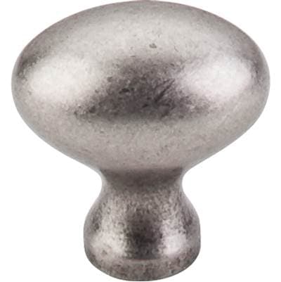 Top Knobs Egg Knob 1 1/4 Inch - Pewter Antique by Top Knobs