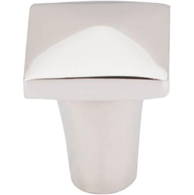 Aspen II Square Knob 7/8 Inch Polished Nickel by Top Knobs