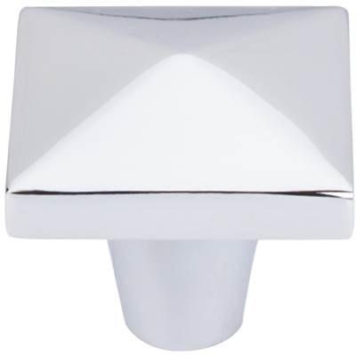 Aspen II Square Knob 1 1/2 Inch Polished Chrome by Top Knobs