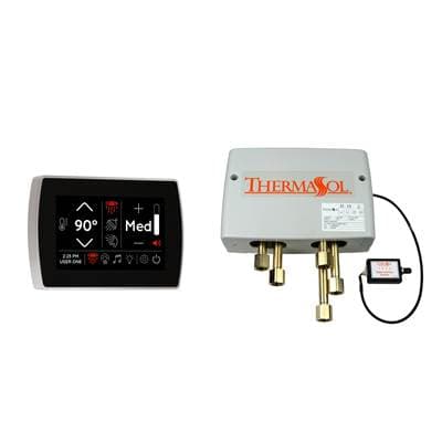 Thermasol Digital Shower Package with Flushmount Signatouch - Polished Chrome