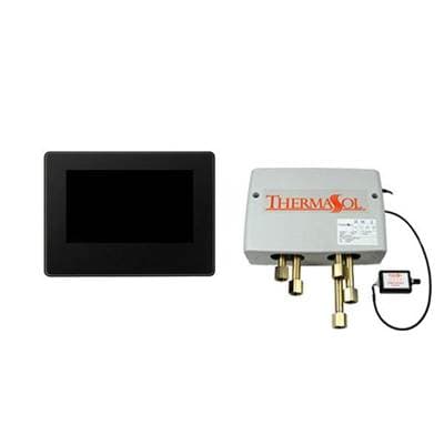 Thermasol Digital Shower Package with 7'' Thermatouch - Standard Black by ThermaSol