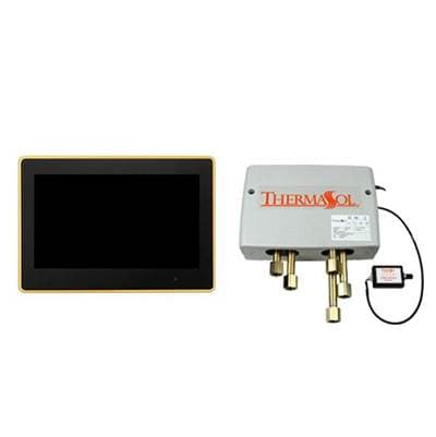 Thermasol Digital Shower Package with 10'' Thermatouch Trim Upgraded - Polished Gold by ThermaSol