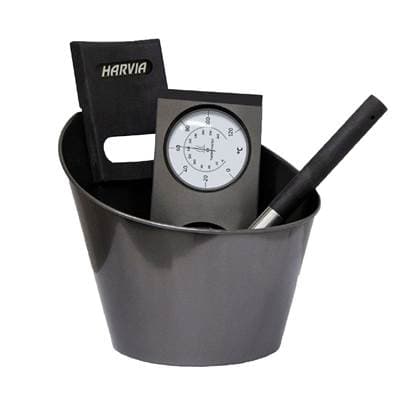 Thermasol Deluxe Sauna Accessory Kit - Onyx Black Stainless Steel by ThermaSol