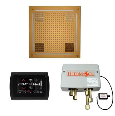 Thermasol the Wellness Hydrovive Shower Package with Signatouch Round - Antique Brass by ThermaSol